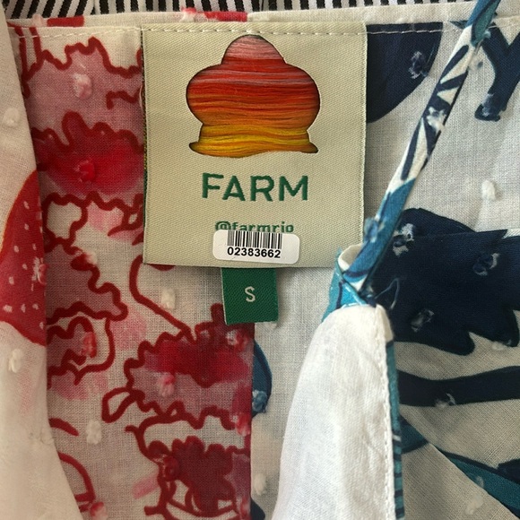 Farm rio red white and blue wrap dress - Picture 2 of 3